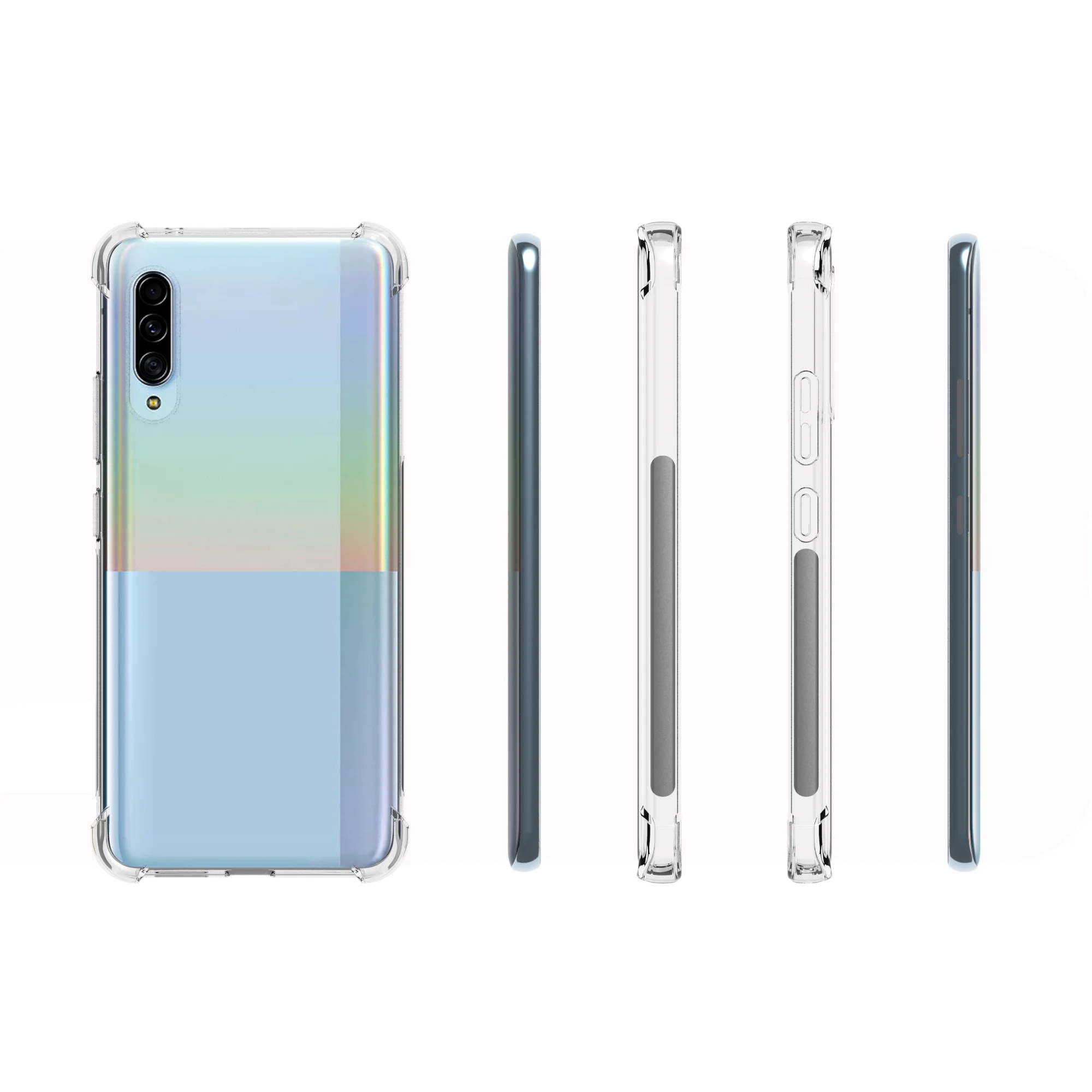 Мягкий ТПУ чехол для телефона прозрачный силиконовый чехол для Samsung A90 5G бронированный чехол для сотового телефона