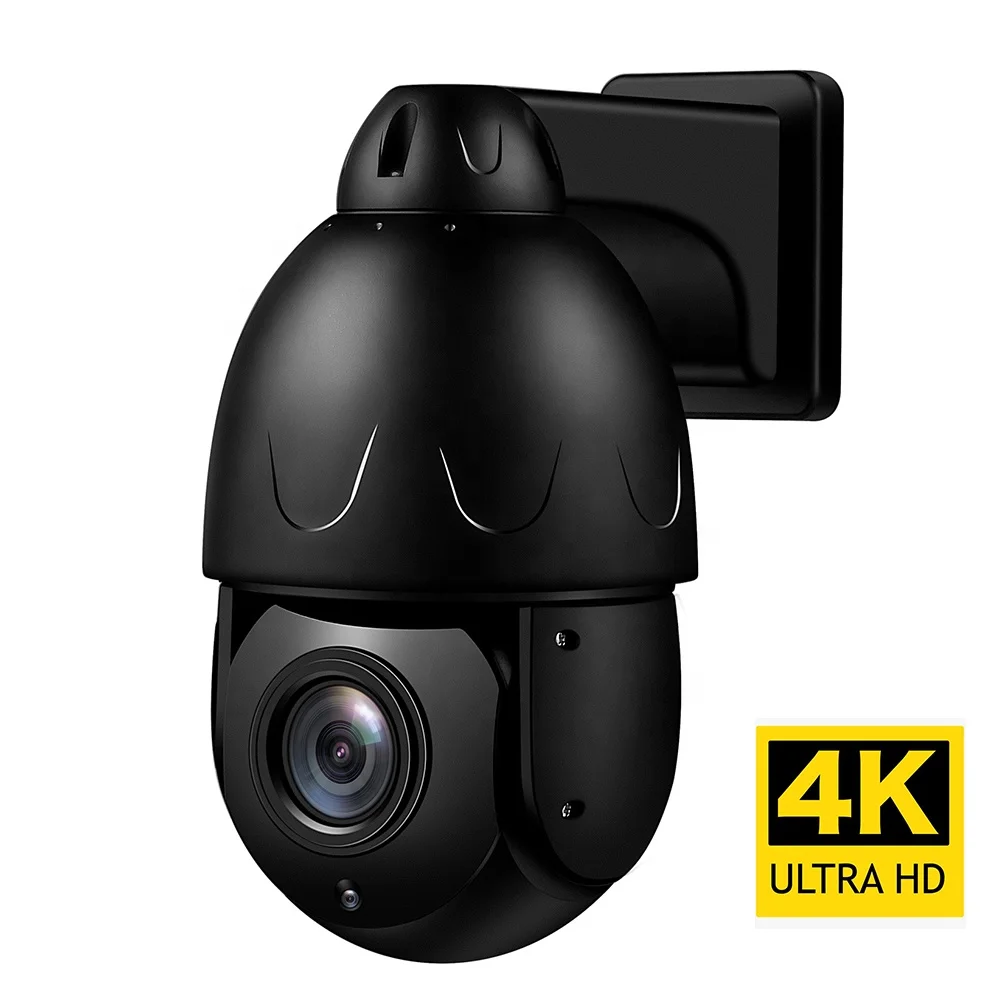 CCTV Security POE 5MP 4K 8MP Speed Dome PTZ Camera Pan Tilt 30X Zoom IR100M Outdoor Street IP Camera SD Cloud Storage 2way Audio