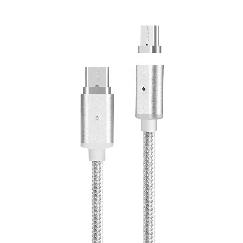 3 in1 Magnetic USB Nylon Baraided Cable for Mobile Phone High Quality Portable