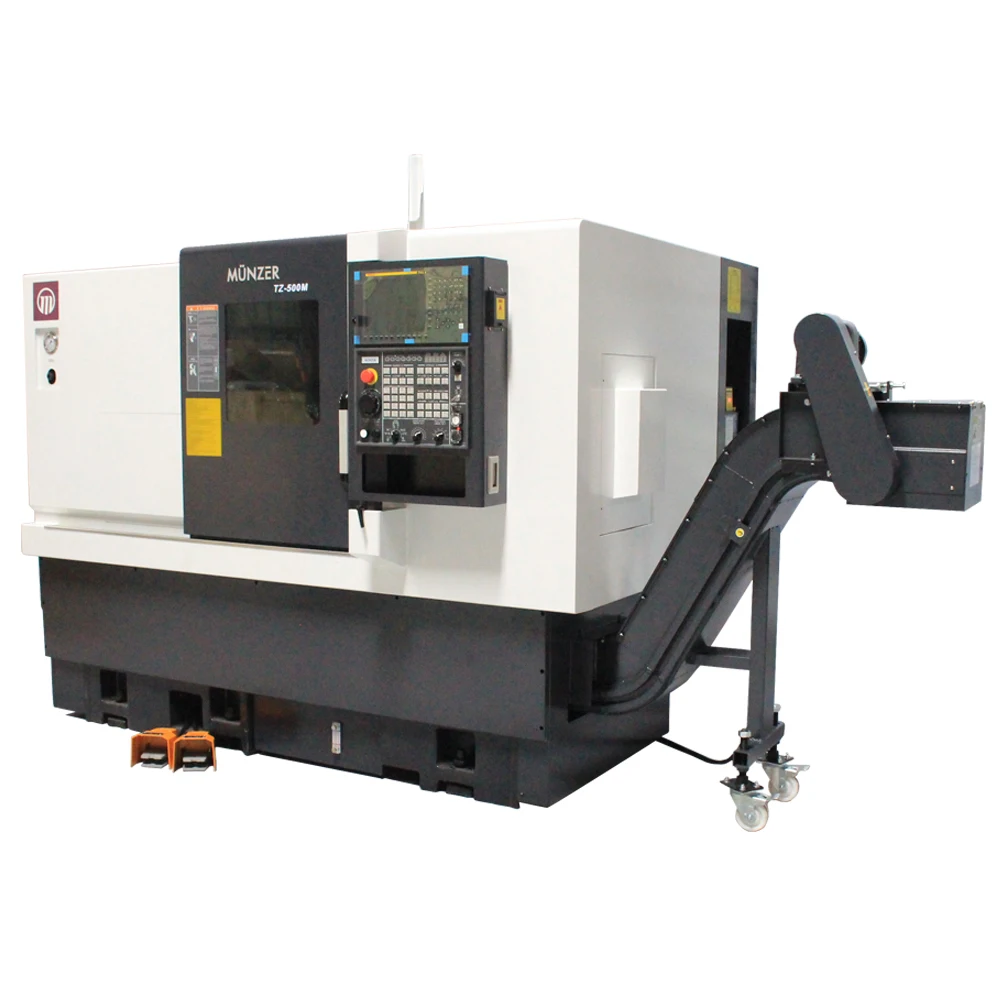 Taiwan manufacturer TZ-500M lathe mill with c-axis cnc lathe machine for large parts processing