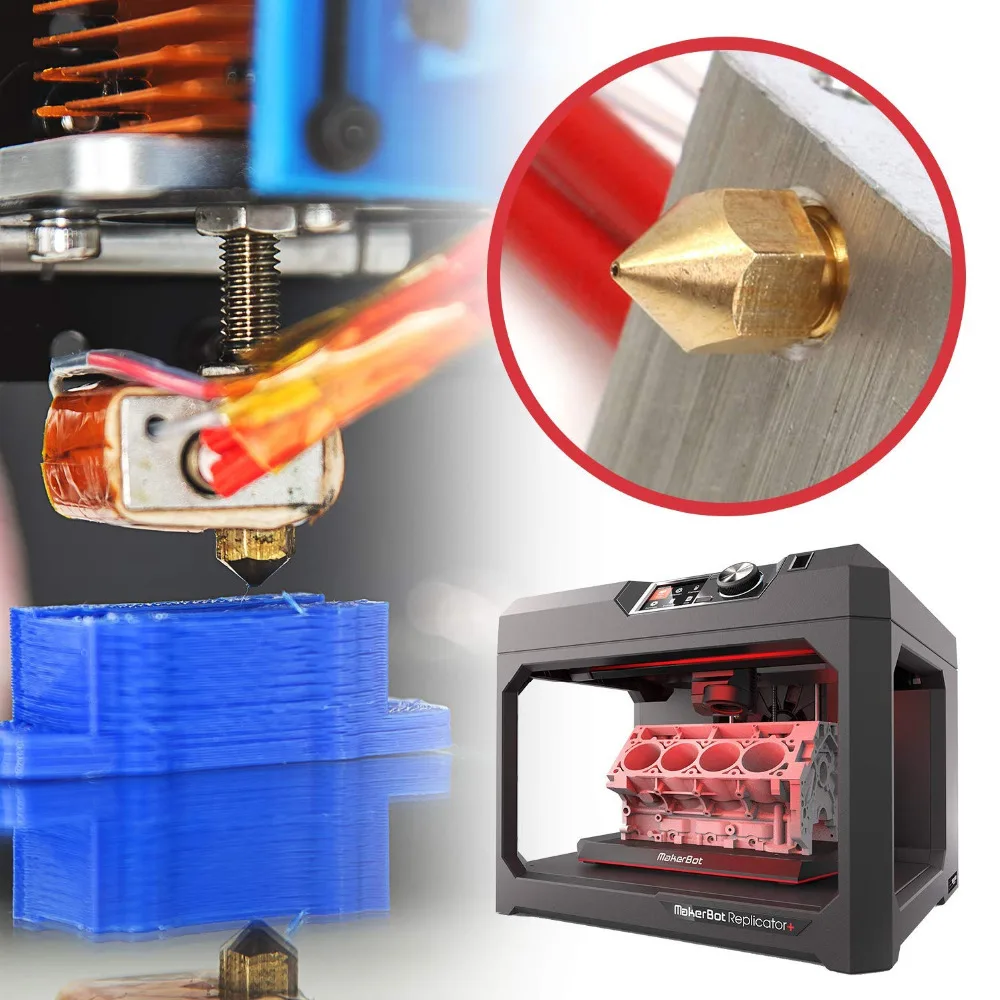 Насадка для 3D принтера 0 4 мм 1 75 MK8 насадка экструдера головка Dupicator D4/I3/Dremel QIDI Makerbot