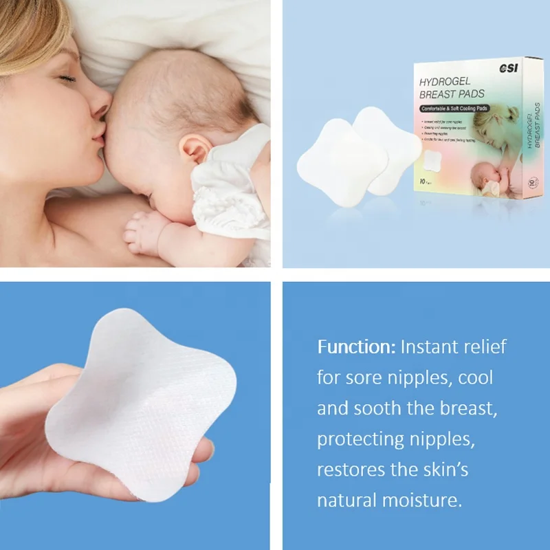 CSI Hydrogel Cool Disposable Breast Pad Breast Therapy Pack Cooling Relief Breast Gel Pads