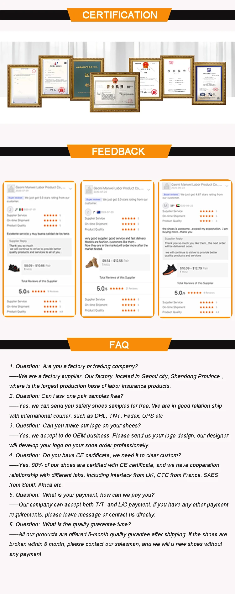 Construction Work Steel Toe Safety Boot