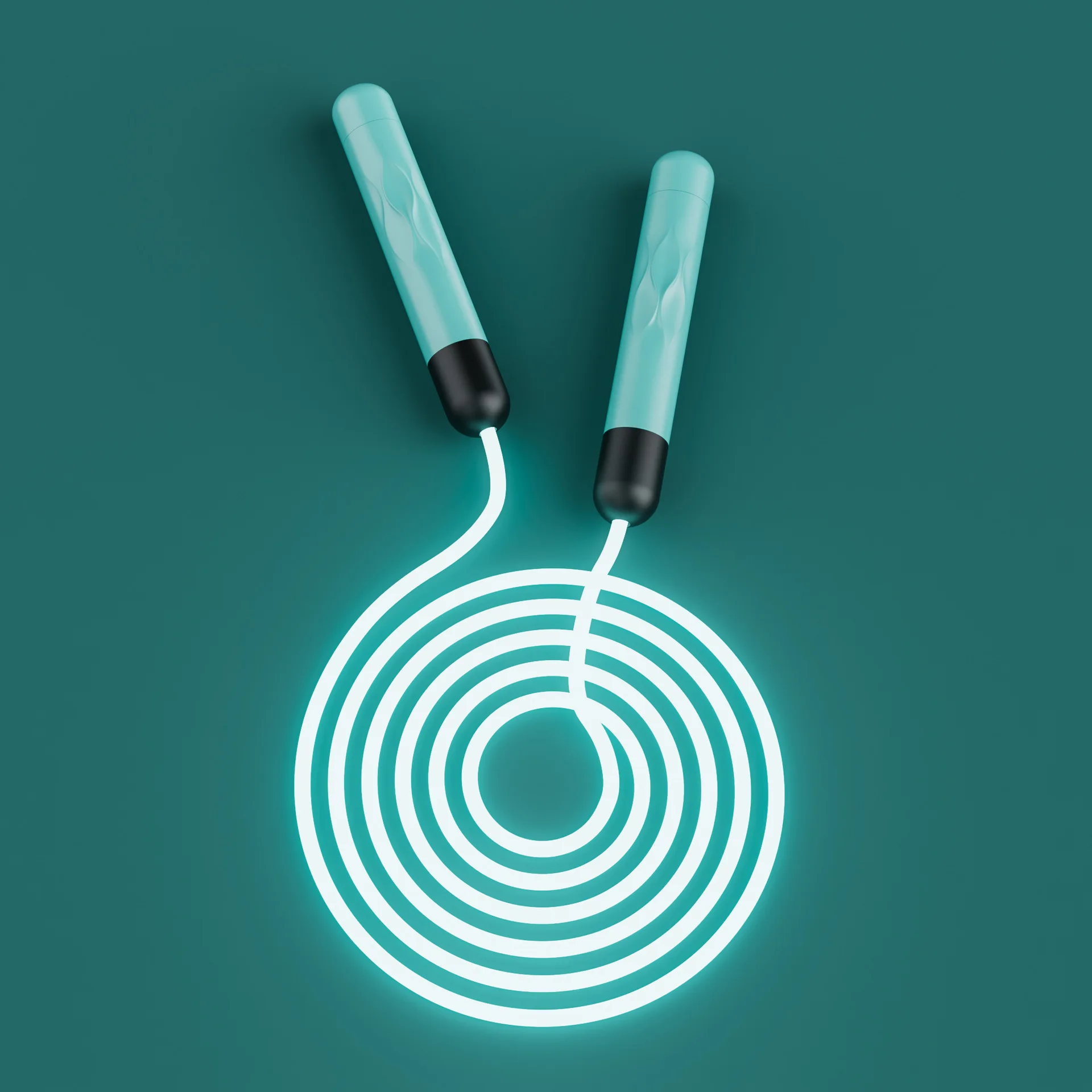 Outdoor Adjustable Fitness Equipment Sports Fitness Children Glowing Luminous Skipping Rope