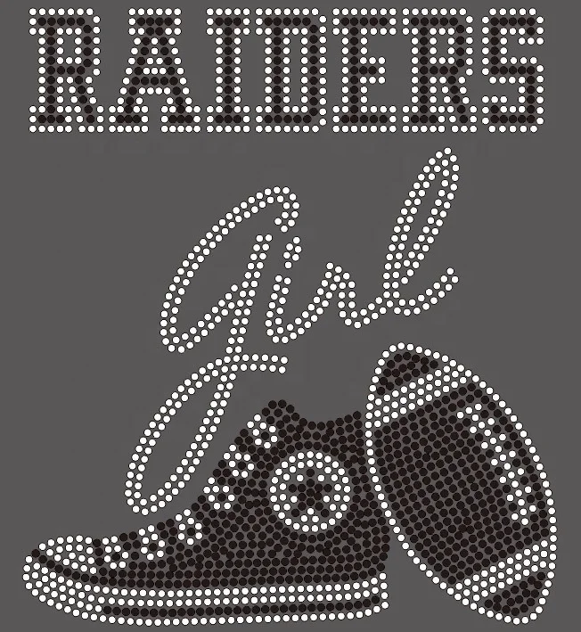 Las Vegas Raiders индивидуальная передача тепла термофиксация горный хрусталь стразы стильные Стразы для обуви сумки ногтей одежда