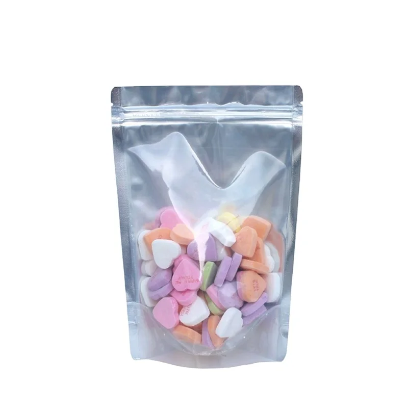 customized aluminum foil clear plastic packaging bag logo