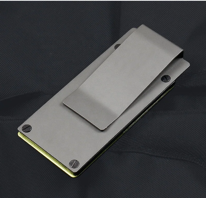 High Quality GDC Money Clip Pocket Knife mini Fixed Blade Knife Case EDC Gear Equipment Stainless Steel G10 Sheath