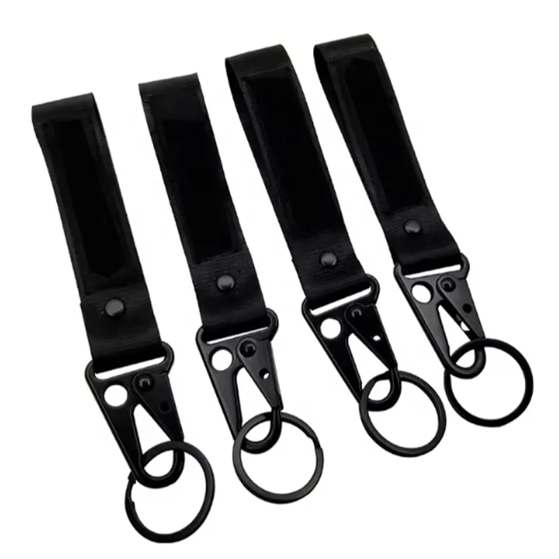 Hot Promotional high quality custom short woven key chain lanyard for car with eagle mouth buckle hook custom logo lanyard