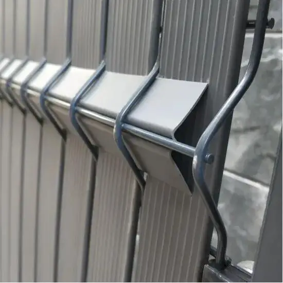3D Privacy Curved Garden Fence Plastic PVC Slat Used for Welded Wire Mesh