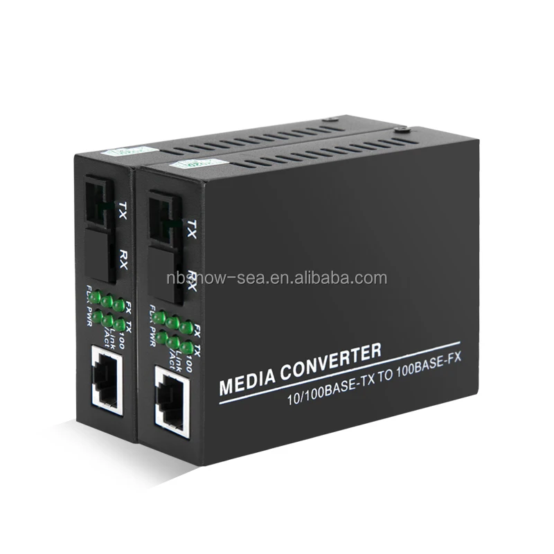 10/100M Single Mode Simplex 3KM Fiber Optic to RJ45 Media Converter