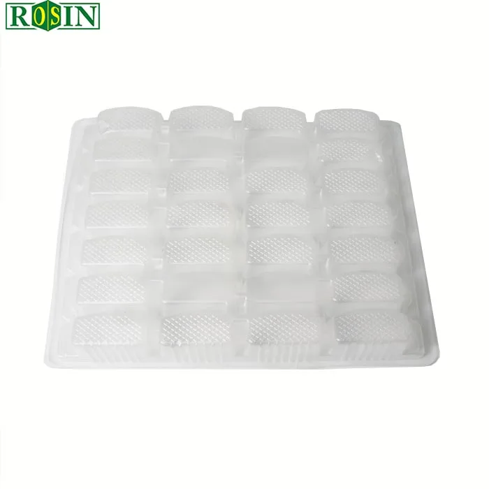 custom plastic blister disposable pp food tray with dividers frozen takeaway dumpling container tray with lid