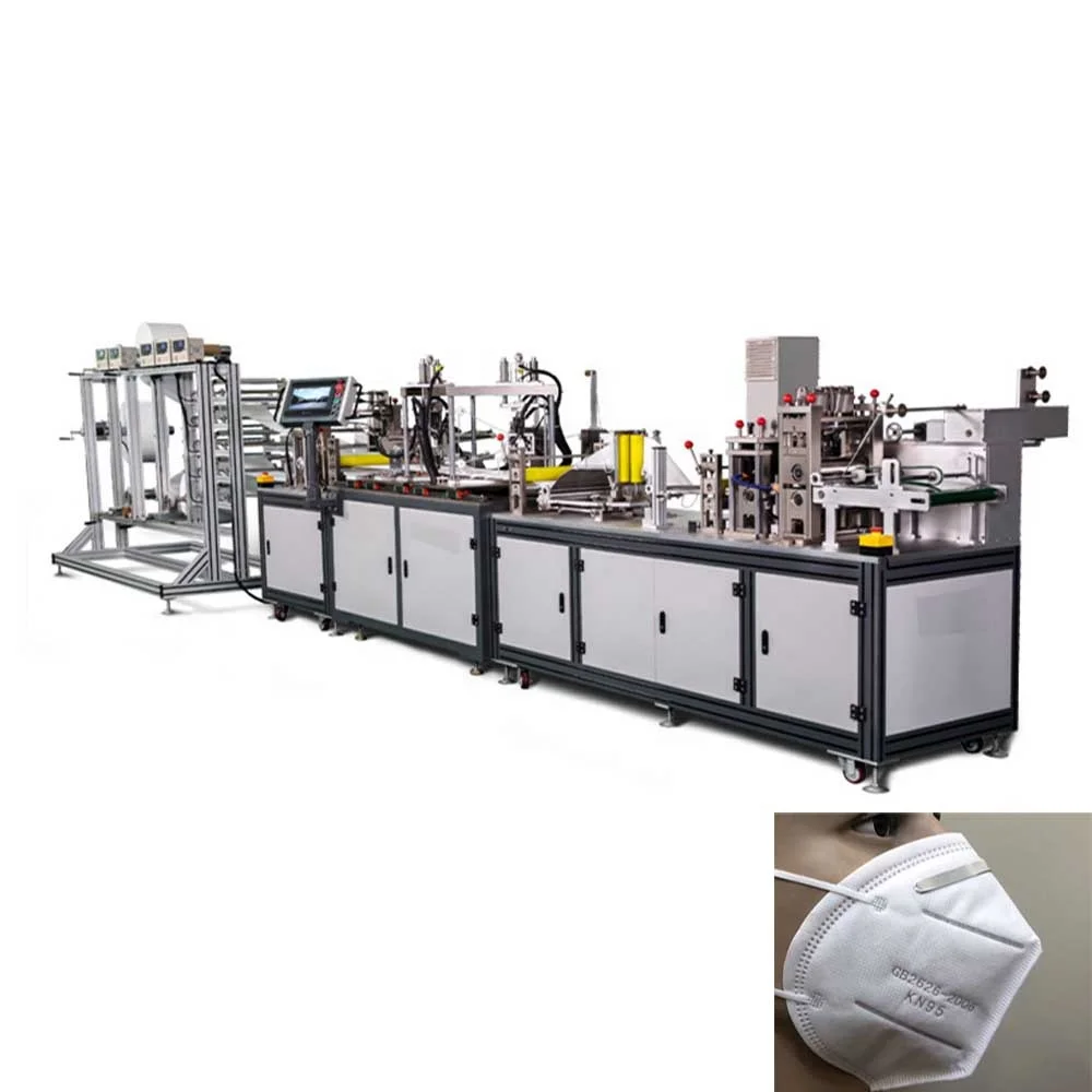 factory directly high performance automatic KF94 fish type mask body earloop making machine