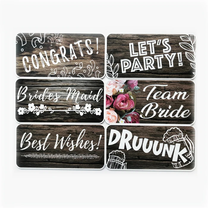 Custom logo printing birthday wedding photo booth props PVC foam board