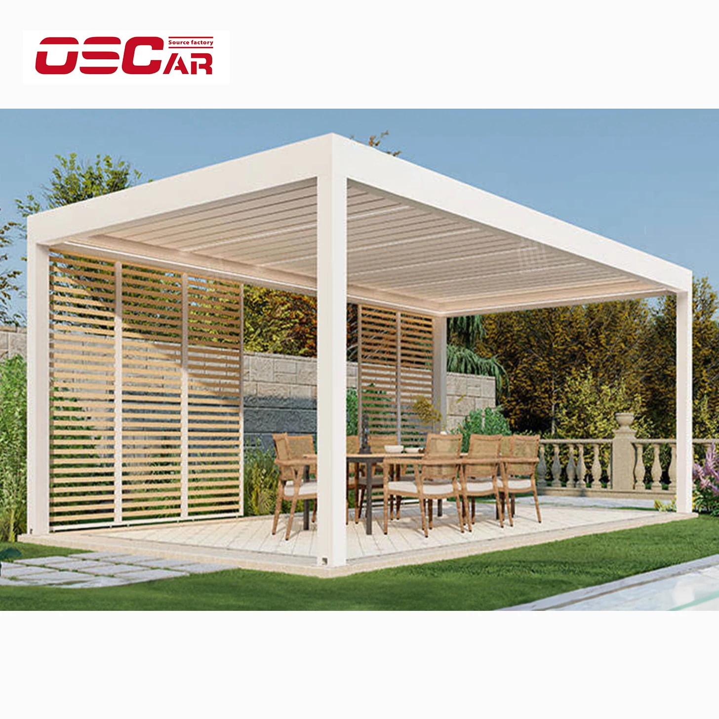 MOQ Wall Mounted Automatic Opening Louvers Pavilions for Farm