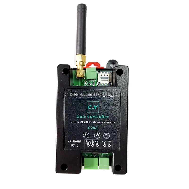 Новейший дизайн smart 2G/4G версия G203 gsm пульт дистанционного управления 999 пользователей Открыватель ворот