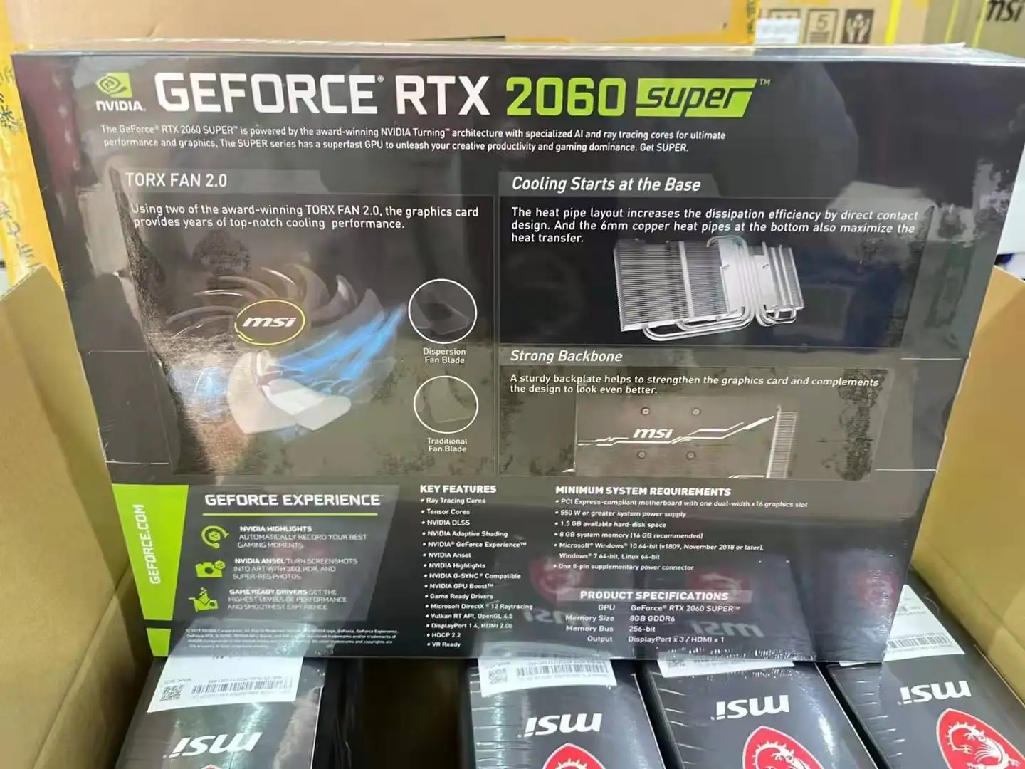 2060 Super graphics card Colorful MSI GPU 2060 8GB card GDDR6 RTX 2060 Super