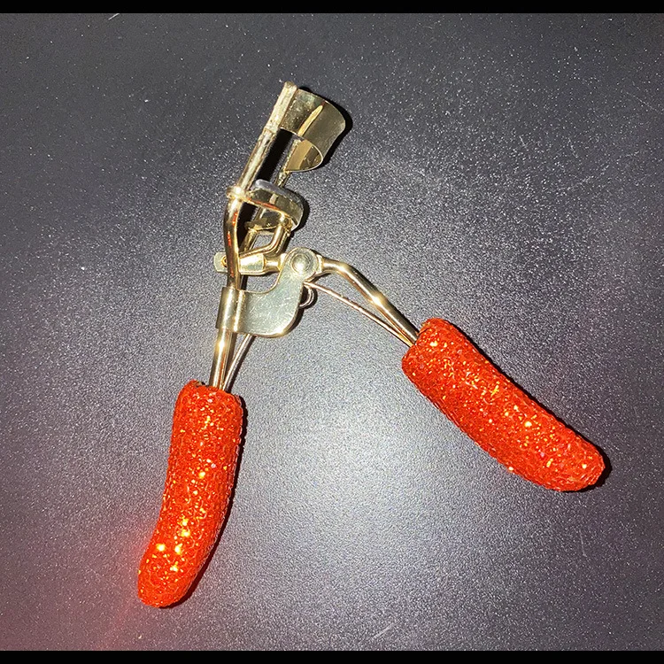 Bling Crystal wholesale Ins beauty makeup tools eyelash curler rhinestone bling custom eyelash curler