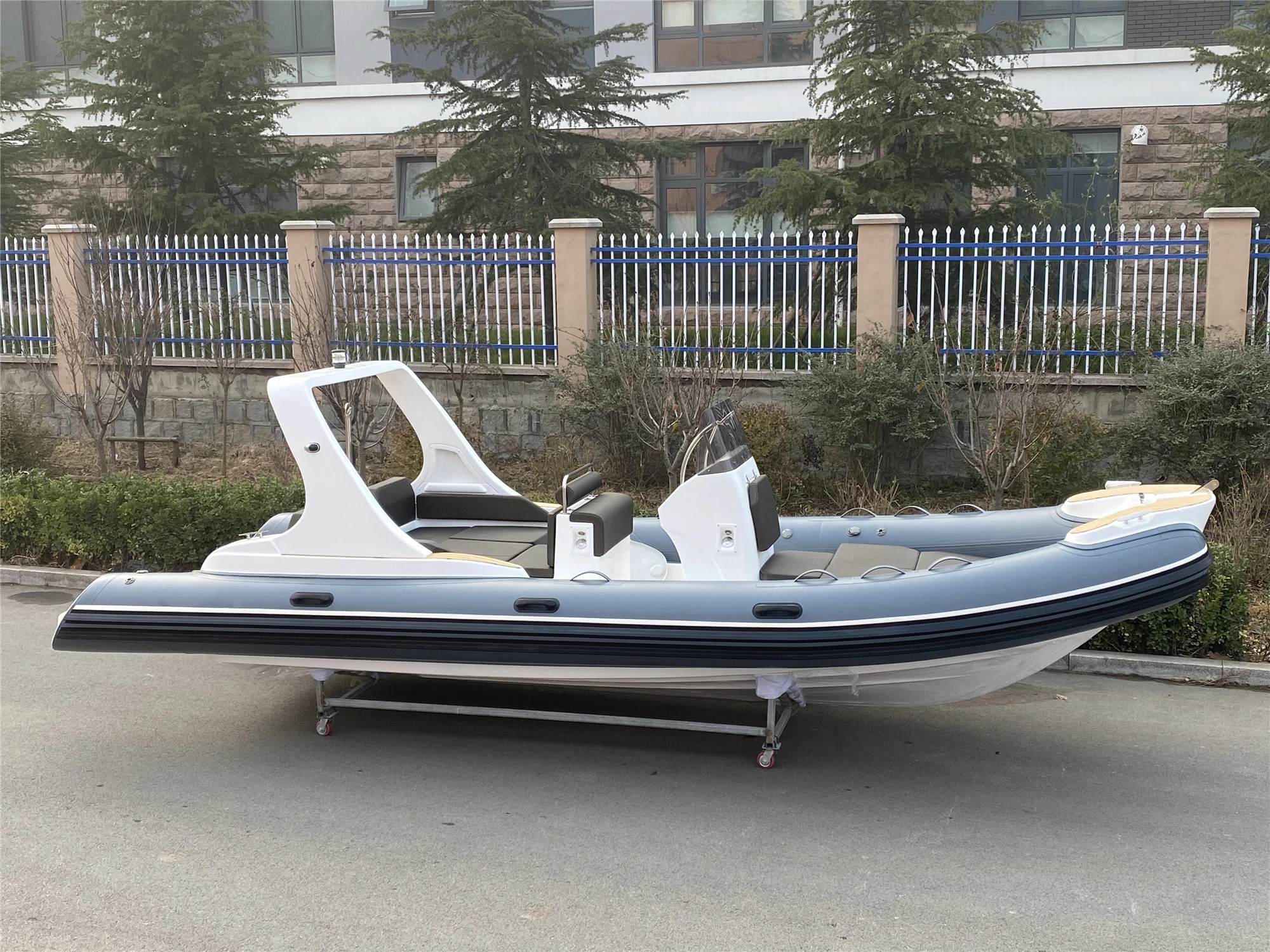 Liya 22ft deep v bottom boat semi rigide bateau lianya rib boats