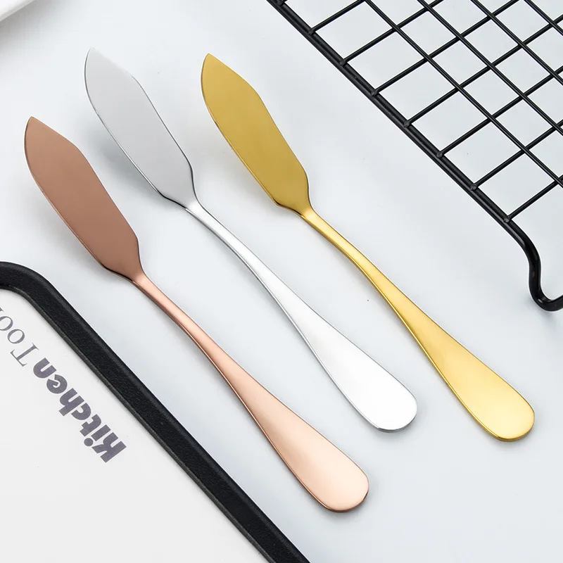 
Wholesale Kitchen Cutlery Utensil Cheese Dessert Knives Stainless Steel Butter Knife 
