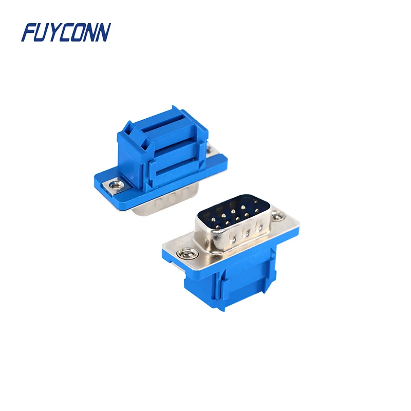 D-sub 9 pin Male Dsub Connector DB9 Ribbon Cable/ Flat Cable Crimping IDC Type 9pin D-SUB Ribbon Connector