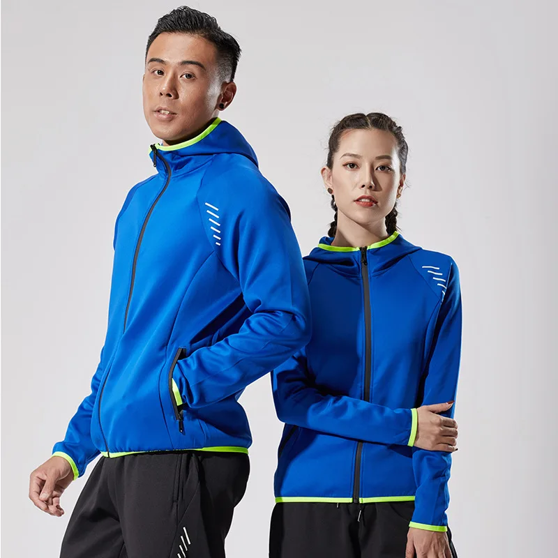 unisex sports suit fast dry comfortable jacket hooded casual fitness running jacket outdoor track suits men sport tracksuit