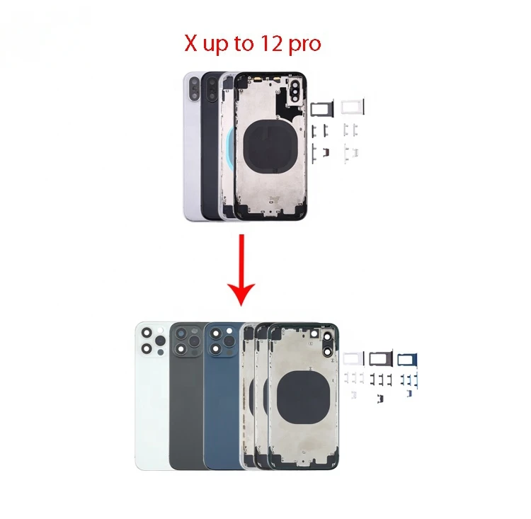 Задний корпус для корпусов iphone задний стеклянный x до 12 pro xr на 11