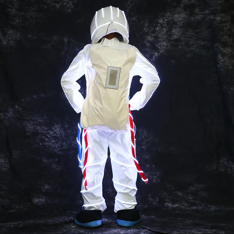 Space Suit DJ performance fluorescent clothes laser dance KTV dancing props Night Club Robot Costume Stage Jacket