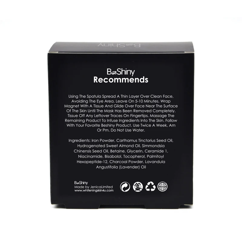 Private Label Beauty Skin Care Moisturizing Lightening Brightening Magnetic Facial Clay Mask