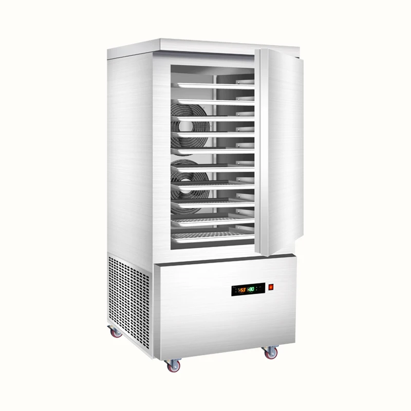 Top Quality Promotional Custom Commercial Small Mobile 10Pans One Door Shock Freezer Soft Ice Cream Used Blast Chiller Freezer