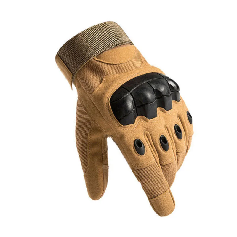 Gina High Quality Touch Screen Hiking Tactical Hard Motorcycle Knuckle Full Finger Protection Gloves