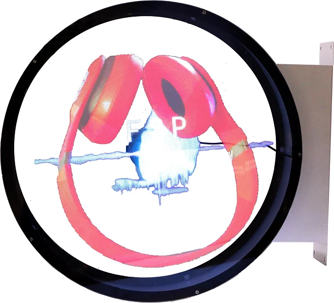 50m CNS-S5 wifi Holographic fan 4 Blades 3D Hologram projector APP cloud control LED display screen 1700cd high brightness holog