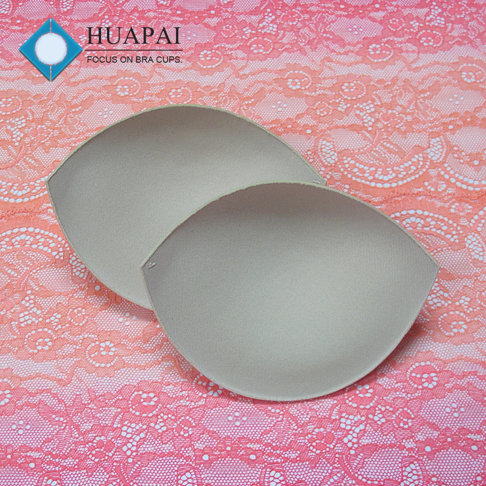 Bra cup supplier swimwear accessory half push up mold bra cups pass oeko tex