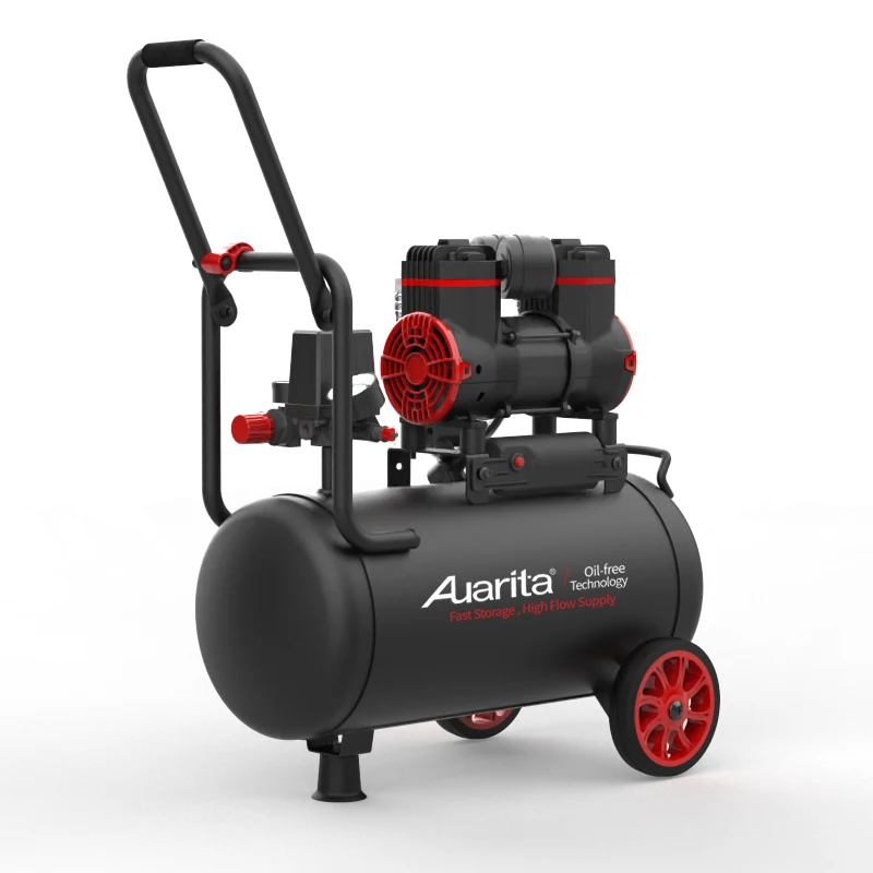 24 litre 220 volt 1300W oil free mini oilless small air compressor  for home use