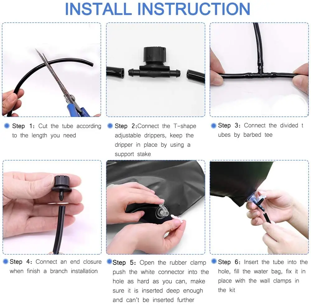 
Indoor Watering Kit Automatic DIY Drip Sprinkler System Kit with 10L Water 