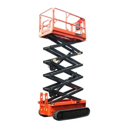 Qiyun 6m( 20ft) terrain Mobile mini electric drive self leveling crawler tracked scissor lift man lift platform for sale