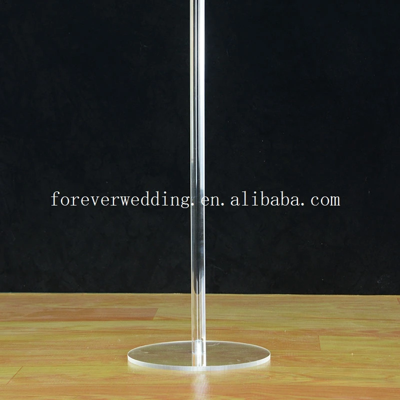 High quality transparent clear acrylic flower stand/vases flower wedding column stand for table centerpiece decoration