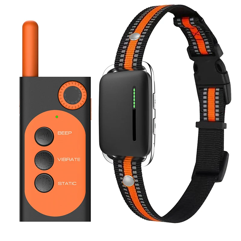 Command Recording Rechargeable 3 Modes Electric Shock Dog Training Collar  Waterproof 1000m Remote Control Dog Collar