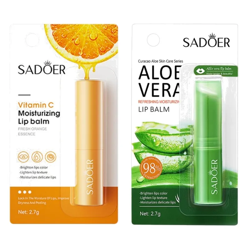 Moisturizing Softening Hydrating  Moisturizing Aloe Vera Vitamin C Lip Balm For Women Anti-Drying Lip Use