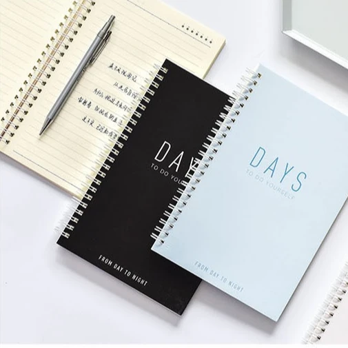 Wholesale Custom Daily Full Color Personalized Journal Spiral Note books A5 Planner Notebook Printing