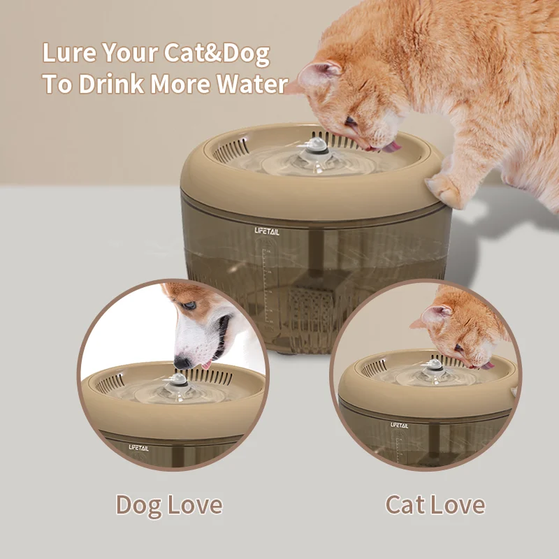 usb cable operated cat water fountain automatic pet dog cat water fountain 2.5L  automatic circulating water pet dispenser