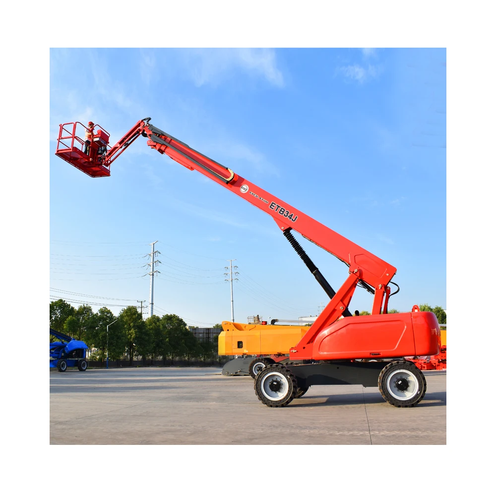 Portable Lifter Telescoping 12m-24m Aerial Trailer Towable Manlift Tow Behind Small Boom Man Lift