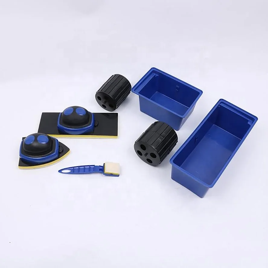 2023 DIY Paint Roller Brush Tools Set Handle Flocked Edger No Seam