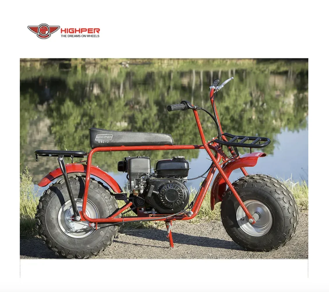 Highper Colorful Frame EPA Copper Gas Powered 212cc Mini Bike Air Cooled Gasoline Racing Dirt Bike