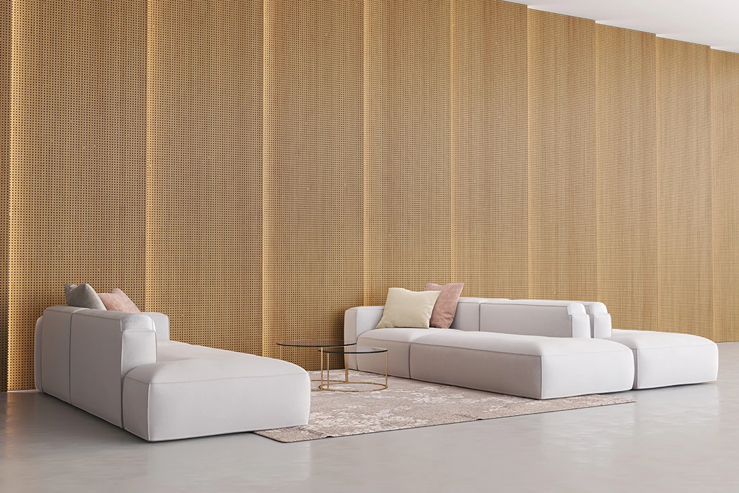 Bamboo Acoustic Panel Diffusion Wall Soundproofing Slat  Bamboo Wooden Acoustic Panels Sound Proof Wall Panels 3d model design