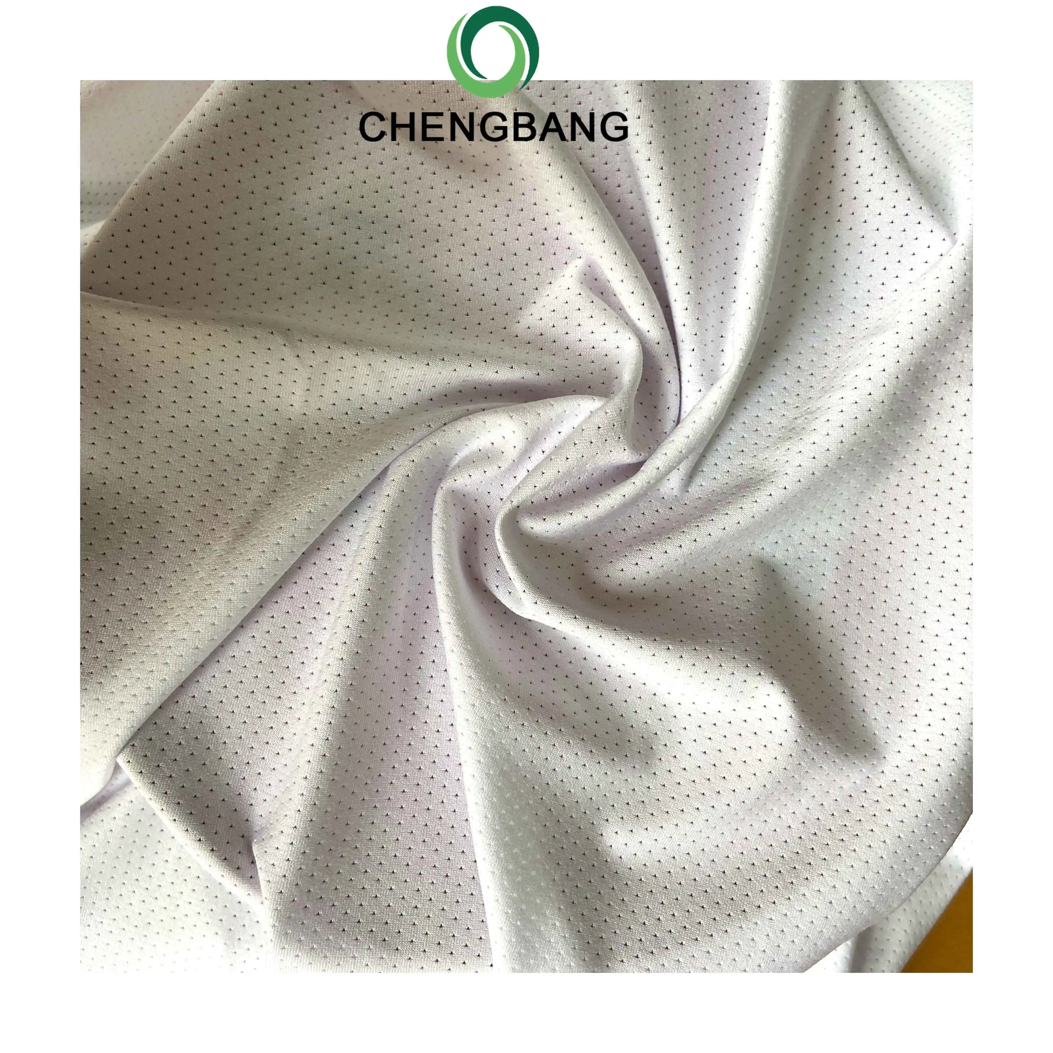 100% Cationic Polyester Breathable Bird Eye Mesh Fabric for Sport Clothing