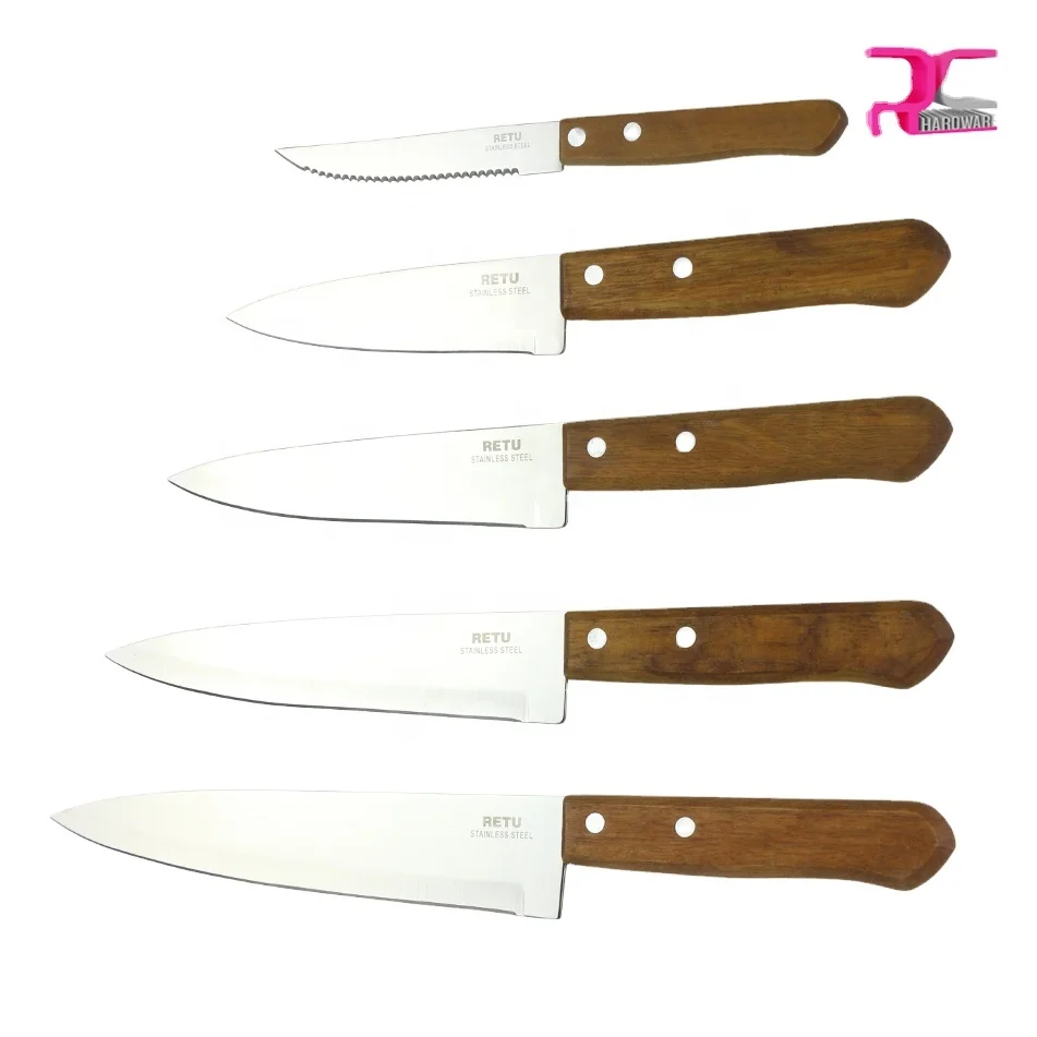yangjiang professional PP handle sharp stainless steel different sizes butcher knives home kitchen chef knife set