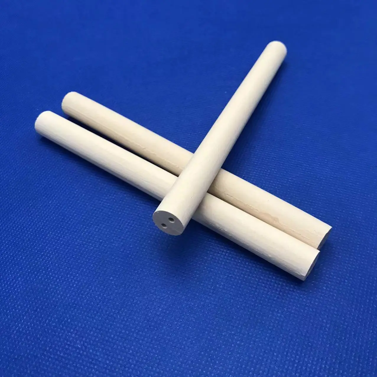 Magnesium Oxide magnesia ceramic Tube MgO core rod for Heaters 2 hole Dia11mm length200mm