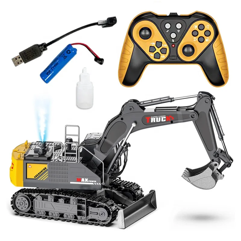 15 Channel rc alloy excavator remote control truck diecast rc truck hobby