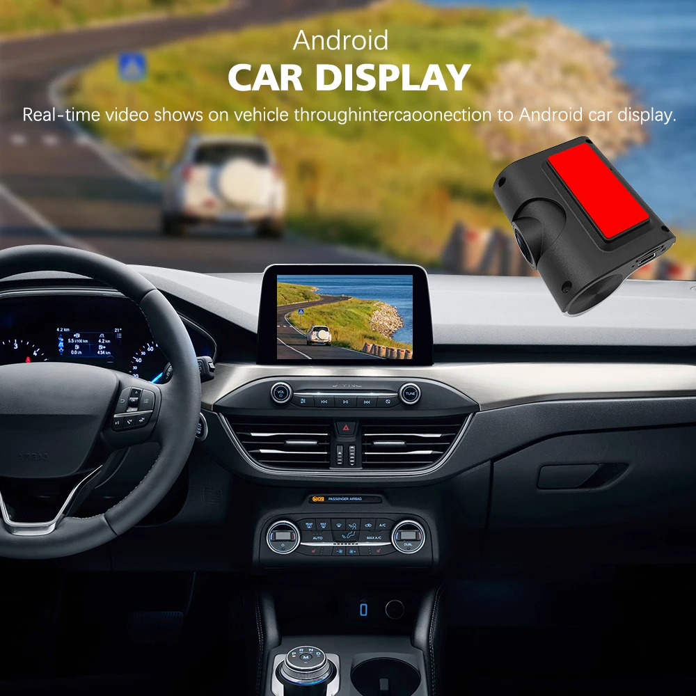 Автомобильный видеорегистратор 1080P Wi-Fi