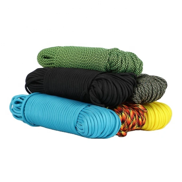 
Wholesale 3mm 4mm 5mm 6mm Outdoor Parachute Cord 7 Strands Core Nylon Lanyard 550 Paracord Rope 